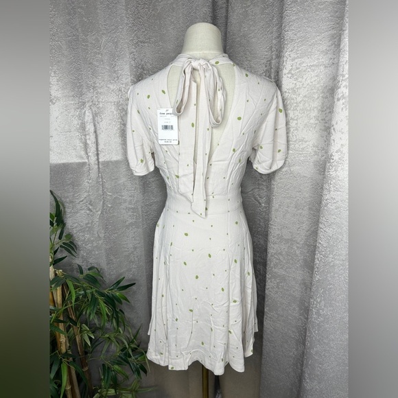 NWT Free People Abbie Reversible Fit & Flare Mini Dress Ivory Sz 2 - Picture 10 of 14